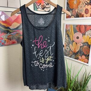 Secret Treasure | the best is yet to come pajama tank top | XL